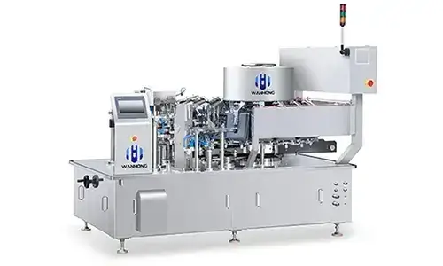 Роторная вакуумная упаковочная машина для пауч-пакетов