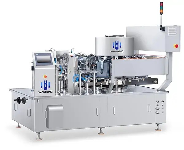 Роторная вакуумная упаковочная машина для пауч-пакетов